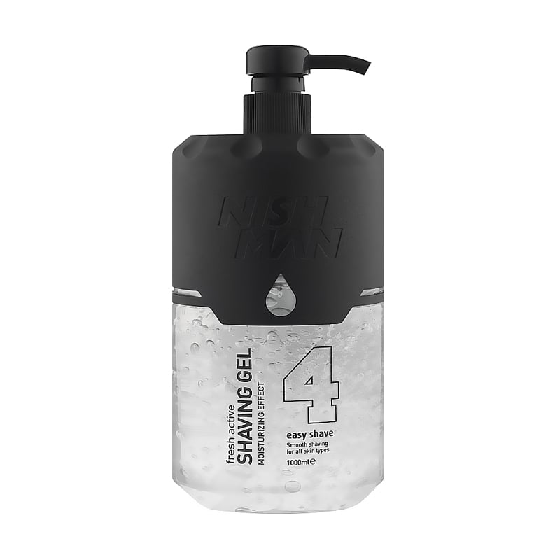 Чоловічий гель для гоління Nishman No.4 Fresh Active Easy Shave Shaving Gel, 1 л